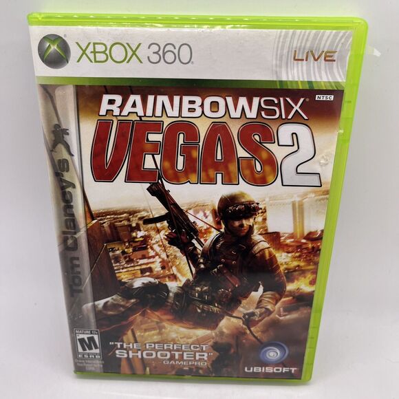 Tom Clancy's Rainbow Six: Vegas 2 (Microsoft Xbox 360, 2008) CIB W/ Bonus Disc - Picture 1 of 9